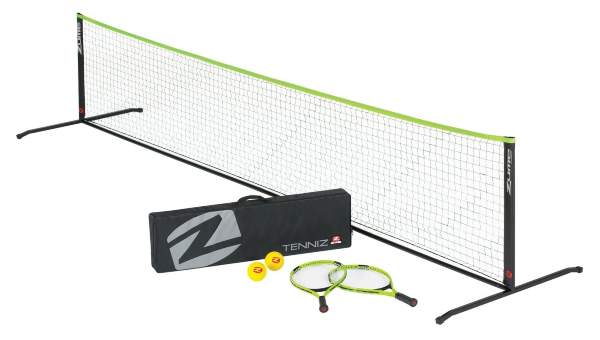 Складной комплект для игры в большой теннис (2 ракетки, 2 мяча, сетка) Zume Games