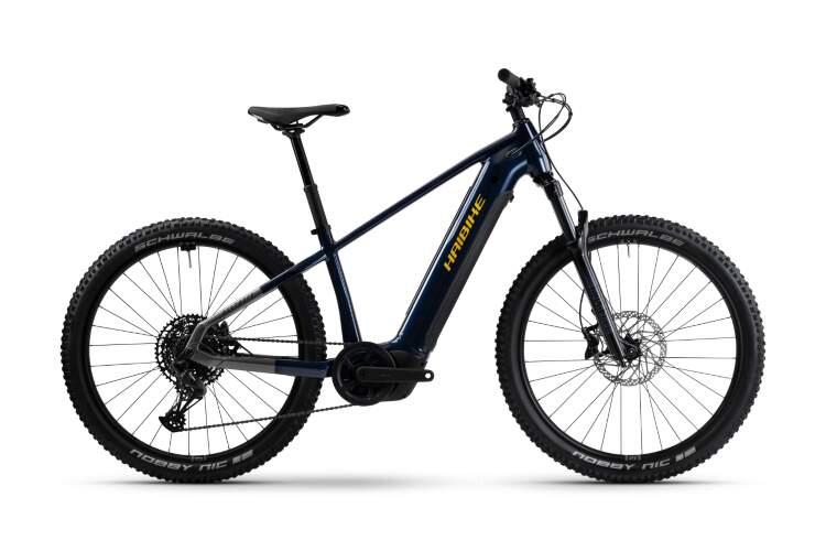 Электровелосипед Haibike AllTrack 10 27.5 blue/titan/yellow glossy 