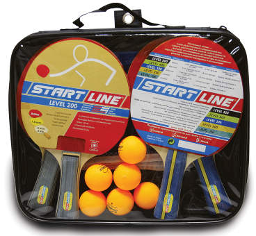 Набор Start Line 4 Ракетки Level 200 6 Мячей Club Select и сетка с креплением